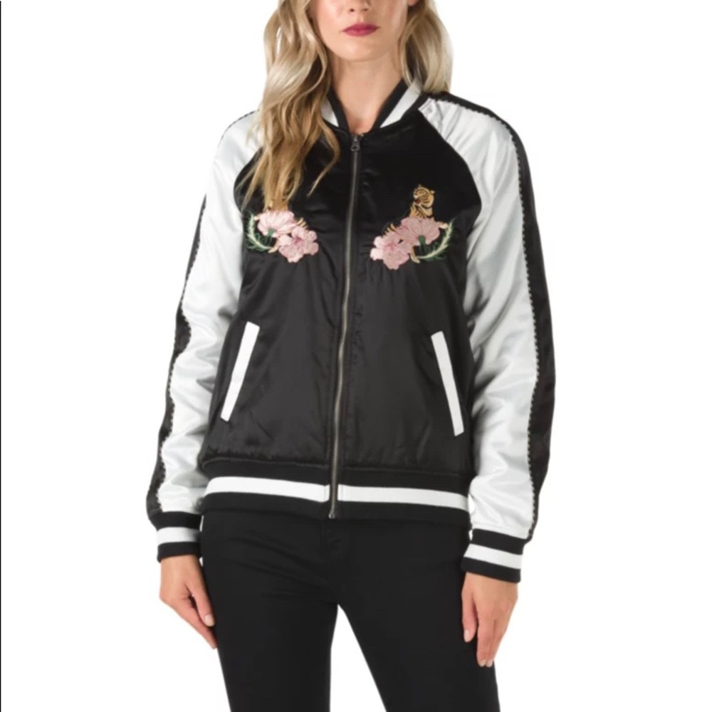 SOLD-VANS Souvenir Satin Tiger Embroidered Jacket